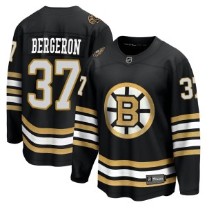 Men's Boston Bruins Patrice Bergeron Fanatics Branded Premier Breakaway 100th Anniversary Jersey - Black