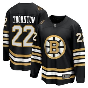 Men's Boston Bruins Shawn Thornton Fanatics Branded Premier Breakaway 100th Anniversary Jersey - Black