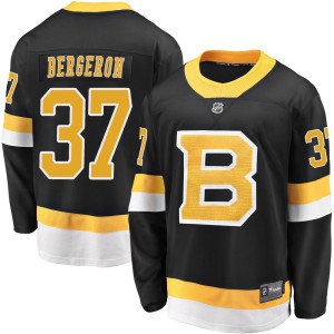 Youth Boston Bruins Patrice Bergeron Fanatics Branded Premier Breakaway Alternate Jersey - Black