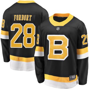 Youth Boston Bruins Derek Forbort Fanatics Branded Premier Breakaway Alternate Jersey - Black
