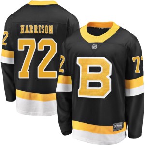 Youth Boston Bruins Brett Harrison Fanatics Branded Premier Breakaway Alternate Jersey - Black