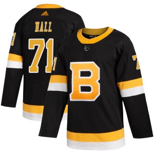Men's Boston Bruins Taylor Hall Adidas Authentic Alternate Jersey - Black