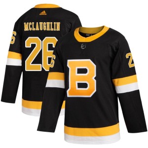 Men's Boston Bruins Marc McLaughlin Adidas Authentic Alternate Jersey - Black
