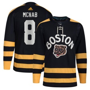 Men's Boston Bruins Peter Mcnab Adidas Authentic 2023 Winter Classic Jersey - Black