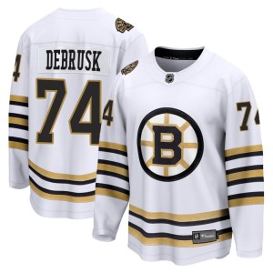 Men's Boston Bruins Jake DeBrusk Fanatics Branded Premier Breakaway 100th Anniversary Jersey - White