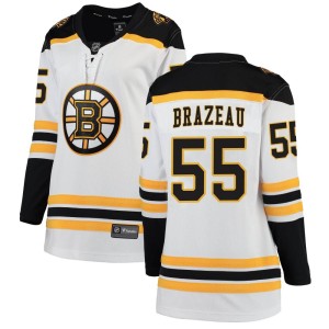 Women's Boston Bruins Justin Brazeau Fanatics Branded Breakaway Away Jersey - White