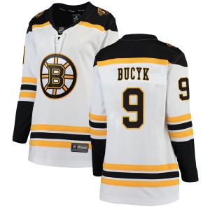Women's Boston Bruins Johnny Bucyk Fanatics Branded Breakaway Away Jersey - White