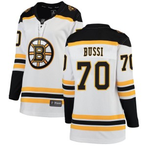 Women's Boston Bruins Brandon Bussi Fanatics Branded Breakaway Away Jersey - White