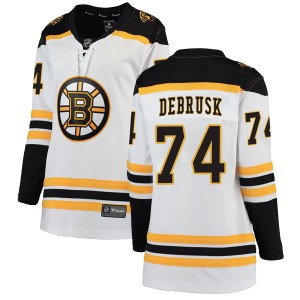 Women's Boston Bruins Jake DeBrusk Fanatics Branded Breakaway Away Jersey - White