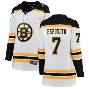 Women's Boston Bruins Phil Esposito Fanatics Branded Breakaway Away Jersey - White