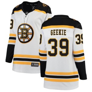 Women's Boston Bruins Morgan Geekie Fanatics Branded Breakaway Away Jersey - White