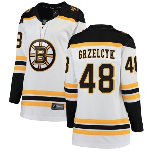 Women's Boston Bruins Matt Grzelcyk Fanatics Branded Breakaway Away Jersey - White