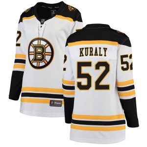 Women's Boston Bruins Sean Kuraly Fanatics Branded Breakaway Away Jersey - White