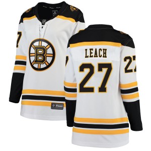 Women's Boston Bruins Reggie Leach Fanatics Branded Breakaway Away Jersey - White