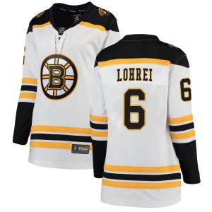 Women's Boston Bruins Mason Lohrei Fanatics Branded Breakaway Away Jersey - White