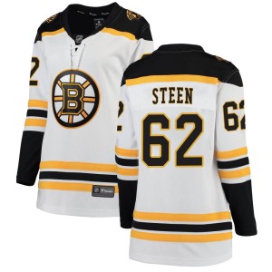 Women's Boston Bruins Oskar Steen Fanatics Branded Breakaway Away Jersey - White