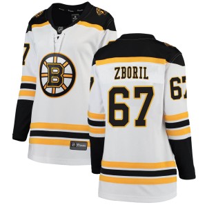 Women's Boston Bruins Jakub Zboril Fanatics Branded ized Breakaway Away Jersey - White