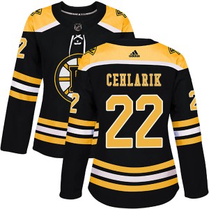 Women's Boston Bruins Peter Cehlarik Adidas Authentic Home Jersey - Black