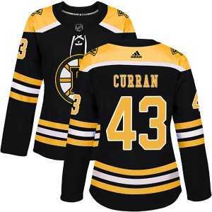 Women's Boston Bruins Kodie Curran Adidas Authentic Home Jersey - Black