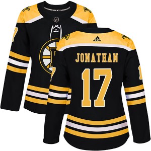 Women's Boston Bruins Stan Jonathan Adidas Authentic Home Jersey - Black