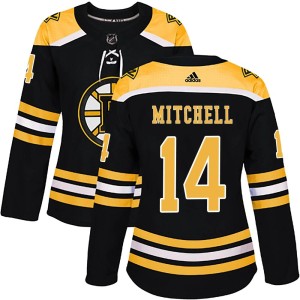 Women's Boston Bruins Ian Mitchell Adidas Authentic Home Jersey - Black