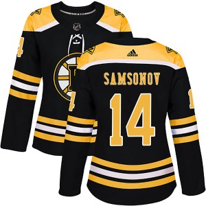 Women's Boston Bruins Sergei Samsonov Adidas Authentic Home Jersey - Black