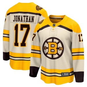 Men's Boston Bruins Stan Jonathan Fanatics Branded Premier Breakaway 100th Anniversary Jersey - Cream