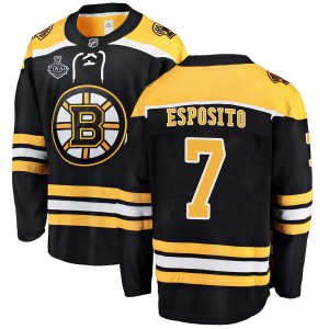 Men's Boston Bruins Phil Esposito Fanatics Branded Breakaway Home 2019 Stanley Cup Final Bound Jersey - Black