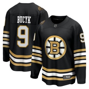 Youth Boston Bruins Johnny Bucyk Fanatics Branded Premier Breakaway 100th Anniversary Jersey - Black