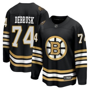 Youth Boston Bruins Jake DeBrusk Fanatics Branded Premier Breakaway 100th Anniversary Jersey - Black