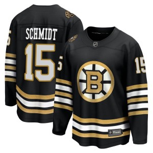 Youth Boston Bruins Milt Schmidt Fanatics Branded Premier Breakaway 100th Anniversary Jersey - Black