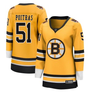 Women's Boston Bruins Matthew Poitras Fanatics Branded Breakaway 2020/21 Special Edition Jersey - Gold
