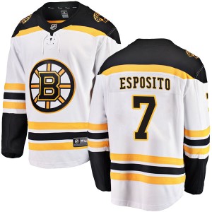 Men's Boston Bruins Phil Esposito Fanatics Branded Breakaway Away Jersey - White