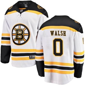 Men's Boston Bruins Reilly Walsh Fanatics Branded Breakaway Away Jersey - White