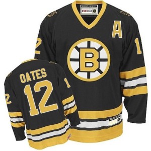 Men's Boston Bruins Adam Oates CCM Authentic Throwback Jersey - Black/Gold