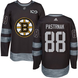 Men's Boston Bruins David Pastrnak Adidas Authentic 1917-2017 100th Anniversary Jersey - Black