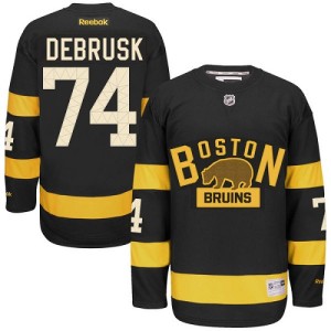 Men's Boston Bruins Jake DeBrusk Reebok Authentic 2016 Winter Classic Jersey - Black