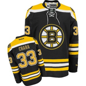 Men's Boston Bruins Zdeno Chara Reebok Authentic Home Jersey - Black