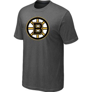 Men's Boston Bruins Big & Tall Logo T-Shirt - - Dark Grey