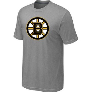Men's Boston Bruins Big & Tall Logo T-Shirt - - Grey