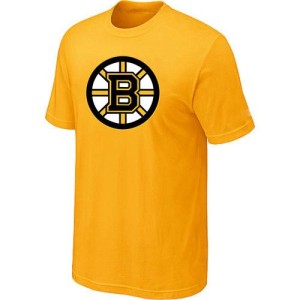 Men's Boston Bruins Big & Tall Logo T-Shirt - - Yellow