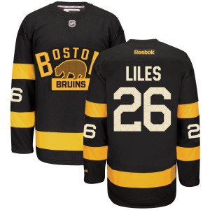 Men's Boston Bruins John-michael Liles Reebok Replica Alternate Jersey - Black