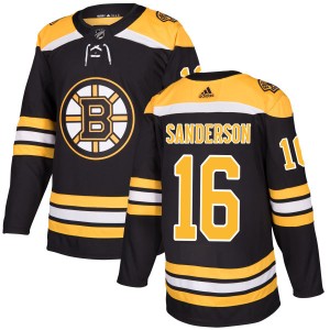 Men's Boston Bruins Derek Sanderson Adidas Authentic Jersey - Black