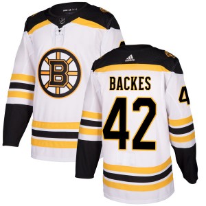 Men's Boston Bruins David Backes Adidas Authentic Jersey - White