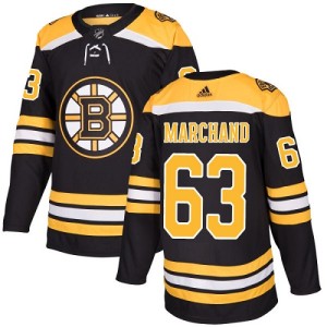 Youth Boston Bruins Brad Marchand Adidas Authentic Home Jersey - Black