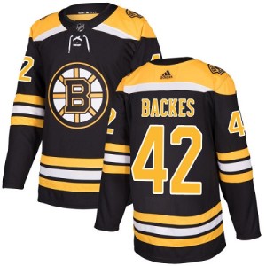 Youth Boston Bruins David Backes Adidas Authentic Home Jersey - Black