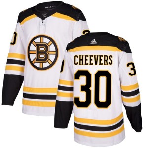 Women's Boston Bruins Gerry Cheevers Adidas Authentic Away Jersey - White