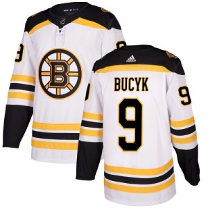 Women's Boston Bruins Johnny Bucyk Adidas Authentic Away Jersey - White