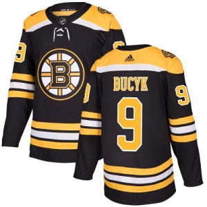 Youth Boston Bruins Johnny Bucyk Adidas Authentic Home Jersey - Black