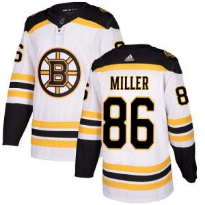 Youth Boston Bruins Kevan Miller Adidas Authentic Away Jersey - White